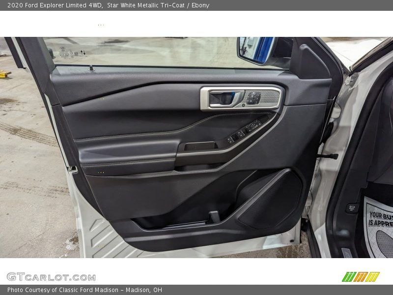 Star White Metallic Tri-Coat / Ebony 2020 Ford Explorer Limited 4WD