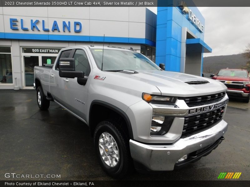 Silver Ice Metallic / Jet Black 2023 Chevrolet Silverado 3500HD LT Crew Cab 4x4