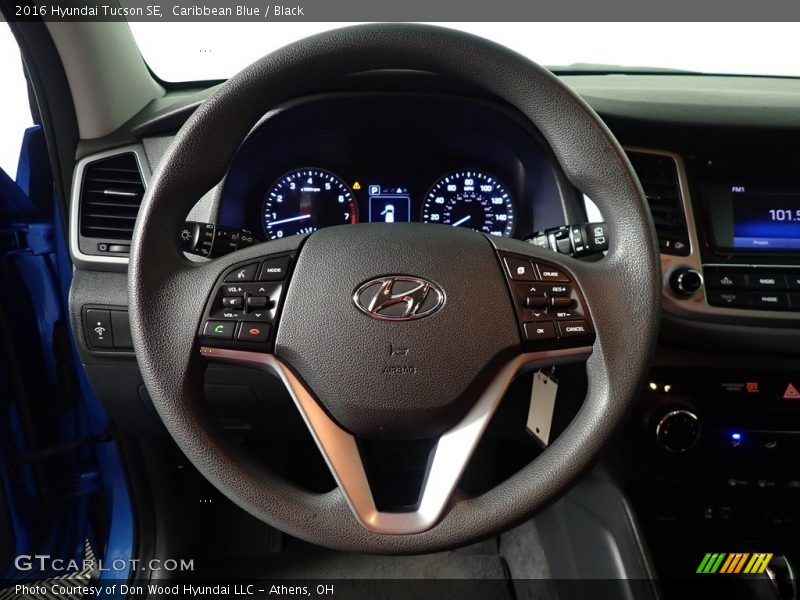 Caribbean Blue / Black 2016 Hyundai Tucson SE