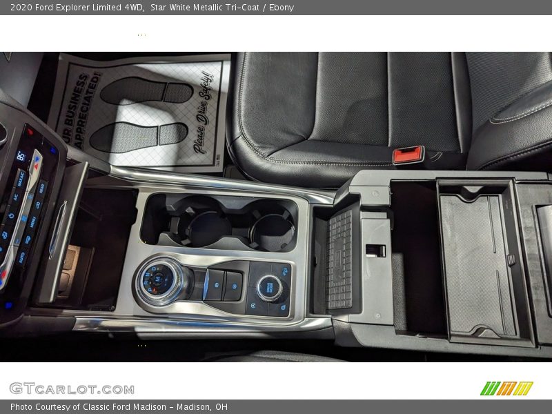 Star White Metallic Tri-Coat / Ebony 2020 Ford Explorer Limited 4WD