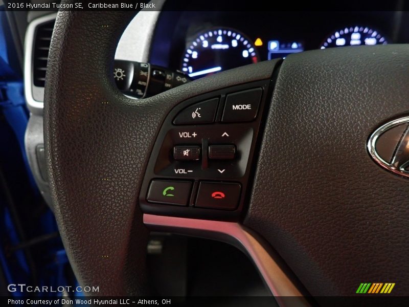 Caribbean Blue / Black 2016 Hyundai Tucson SE