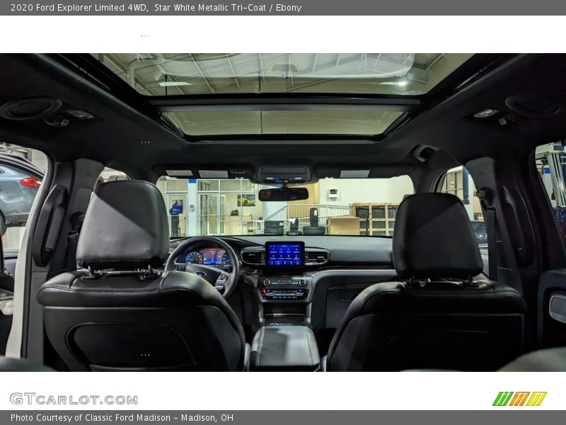 Star White Metallic Tri-Coat / Ebony 2020 Ford Explorer Limited 4WD