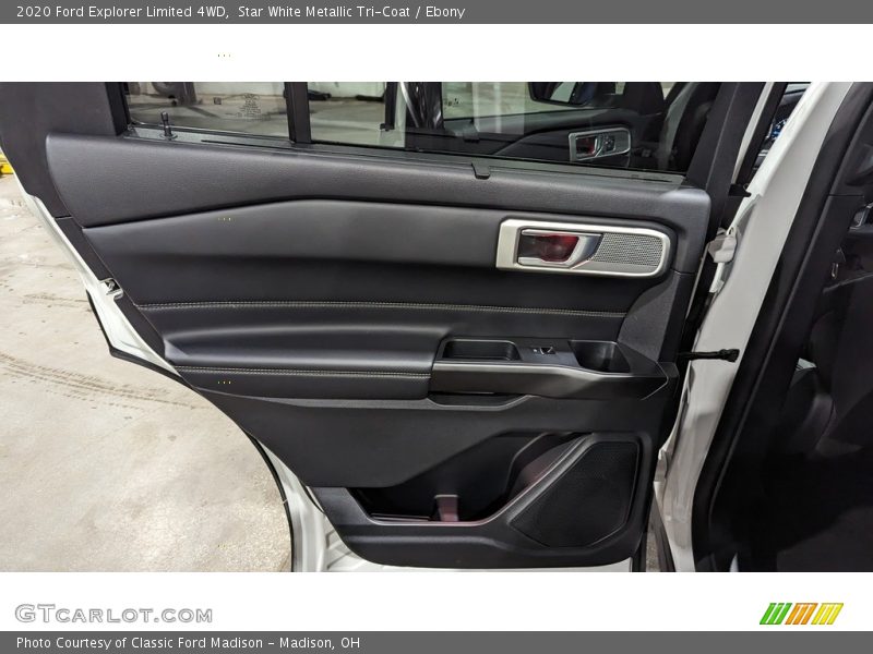 Star White Metallic Tri-Coat / Ebony 2020 Ford Explorer Limited 4WD