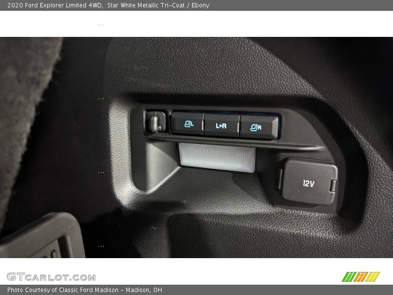 Star White Metallic Tri-Coat / Ebony 2020 Ford Explorer Limited 4WD