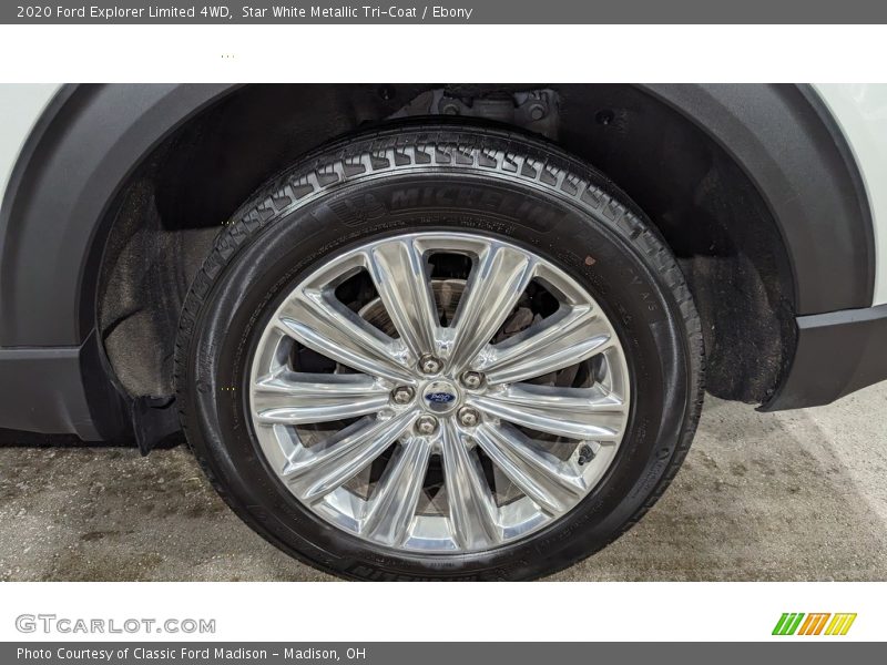 Star White Metallic Tri-Coat / Ebony 2020 Ford Explorer Limited 4WD