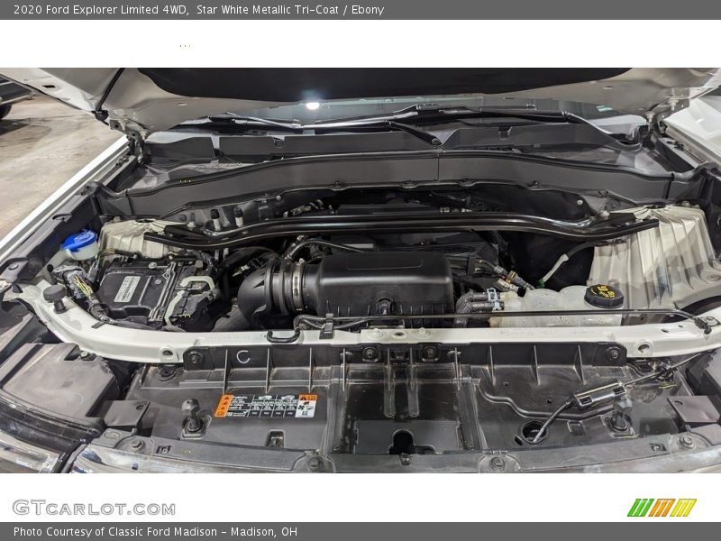 Star White Metallic Tri-Coat / Ebony 2020 Ford Explorer Limited 4WD