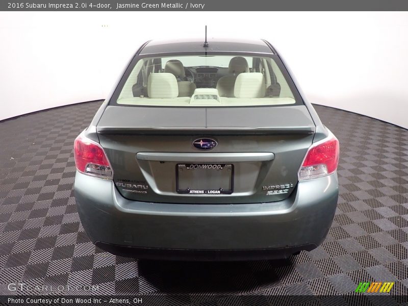Jasmine Green Metallic / Ivory 2016 Subaru Impreza 2.0i 4-door