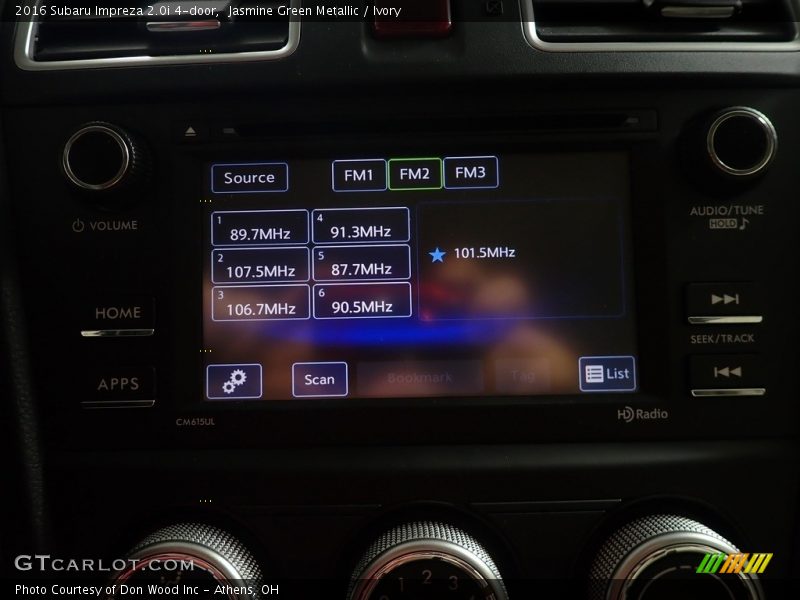 Jasmine Green Metallic / Ivory 2016 Subaru Impreza 2.0i 4-door