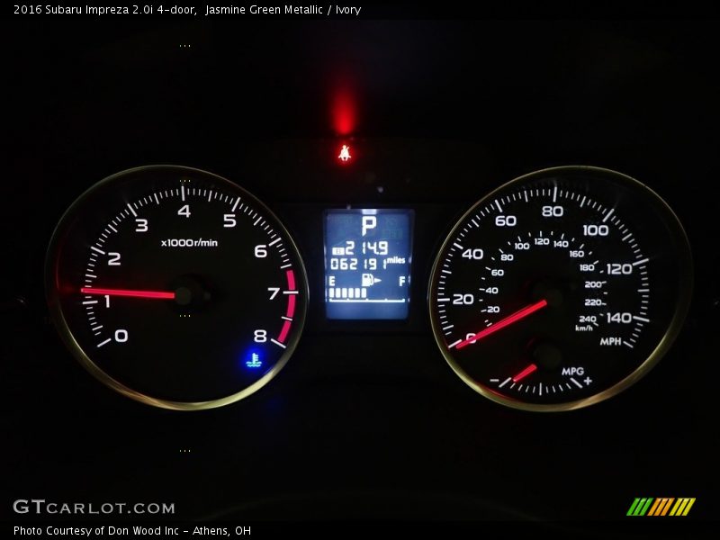 Jasmine Green Metallic / Ivory 2016 Subaru Impreza 2.0i 4-door