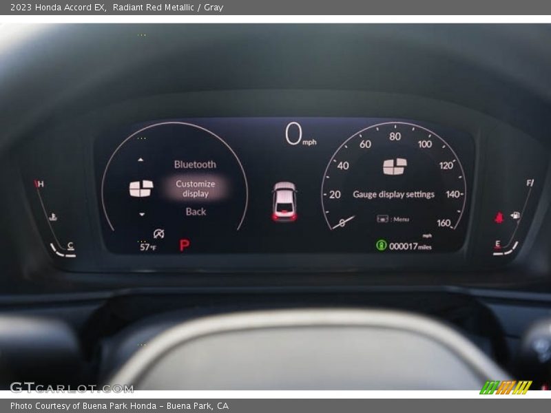  2023 Accord EX EX Gauges