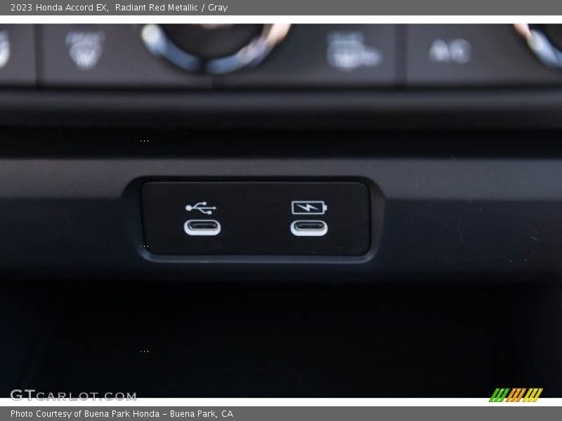 Radiant Red Metallic / Gray 2023 Honda Accord EX