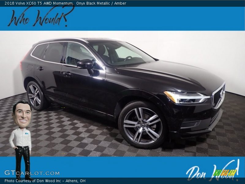 Onyx Black Metallic / Amber 2018 Volvo XC60 T5 AWD Momentum