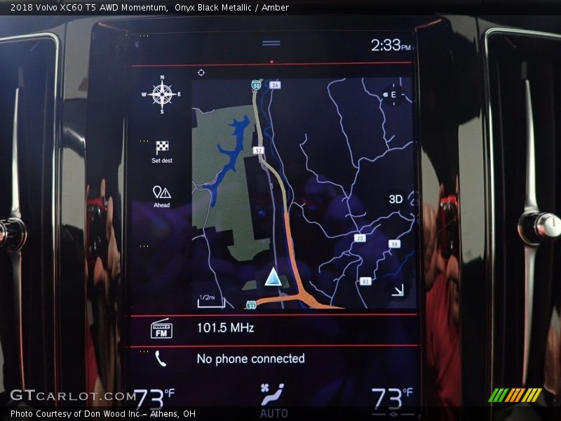 Onyx Black Metallic / Amber 2018 Volvo XC60 T5 AWD Momentum