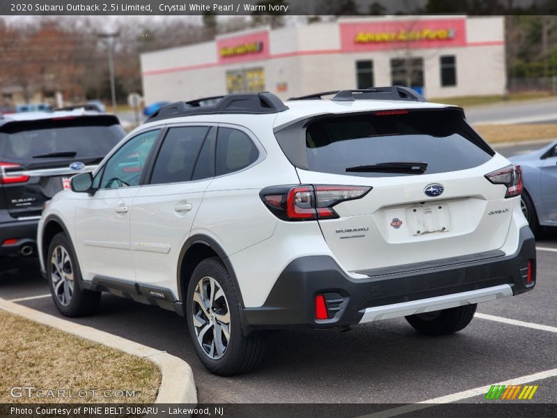 Crystal White Pearl / Warm Ivory 2020 Subaru Outback 2.5i Limited