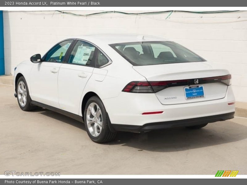 Platinum White Pearl / Black 2023 Honda Accord LX