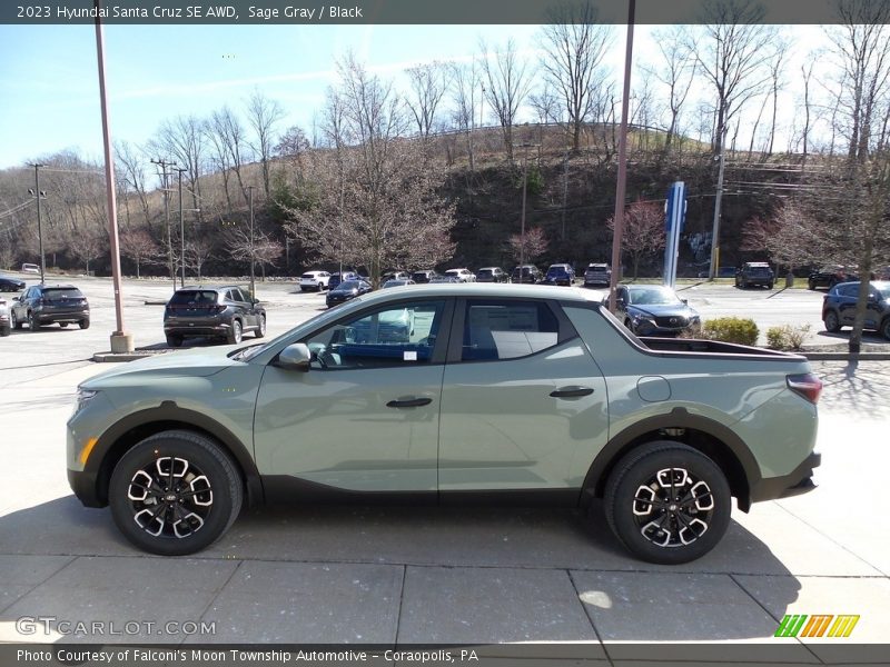 Sage Gray / Black 2023 Hyundai Santa Cruz SE AWD