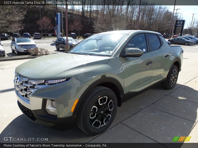 Sage Gray / Black 2023 Hyundai Santa Cruz SE AWD