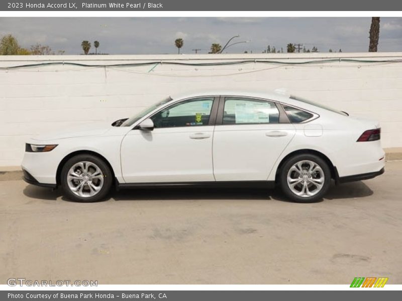 Platinum White Pearl / Black 2023 Honda Accord LX