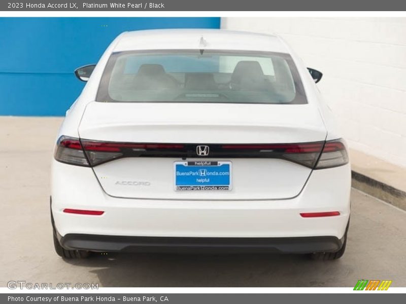 Platinum White Pearl / Black 2023 Honda Accord LX