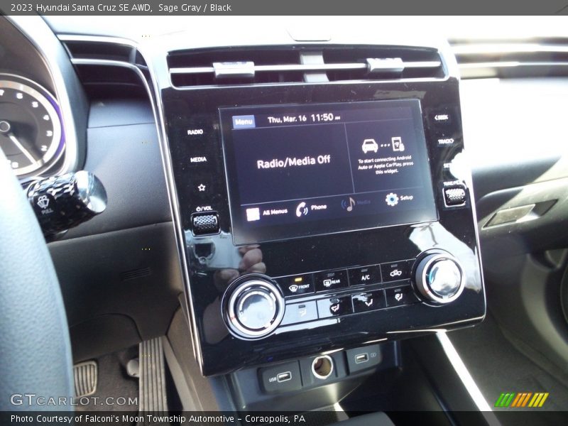Sage Gray / Black 2023 Hyundai Santa Cruz SE AWD