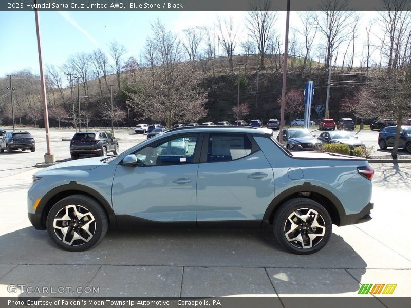 Blue Stone / Black 2023 Hyundai Santa Cruz Limited AWD