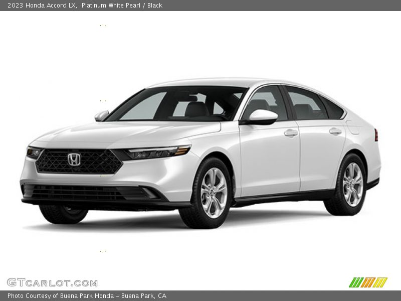 Platinum White Pearl / Black 2023 Honda Accord LX