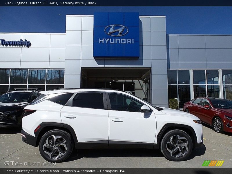 Serenity White / Black 2023 Hyundai Tucson SEL AWD