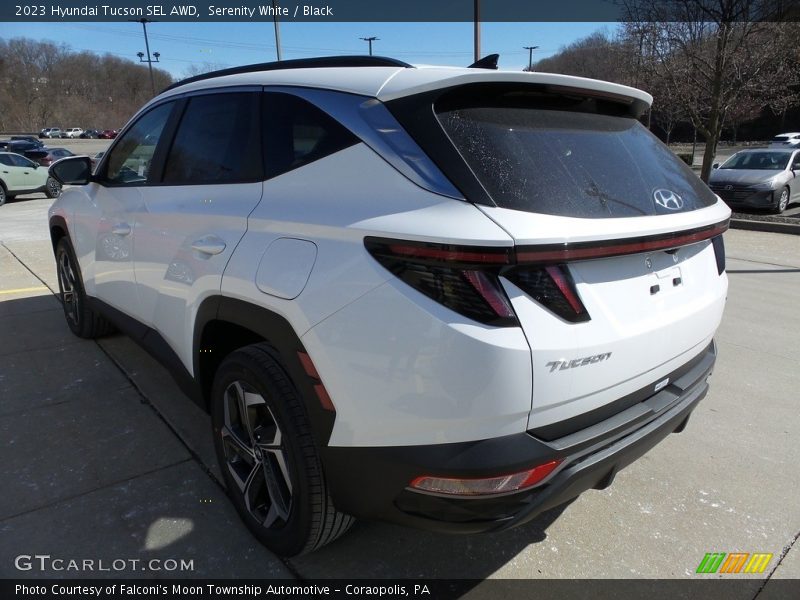 Serenity White / Black 2023 Hyundai Tucson SEL AWD
