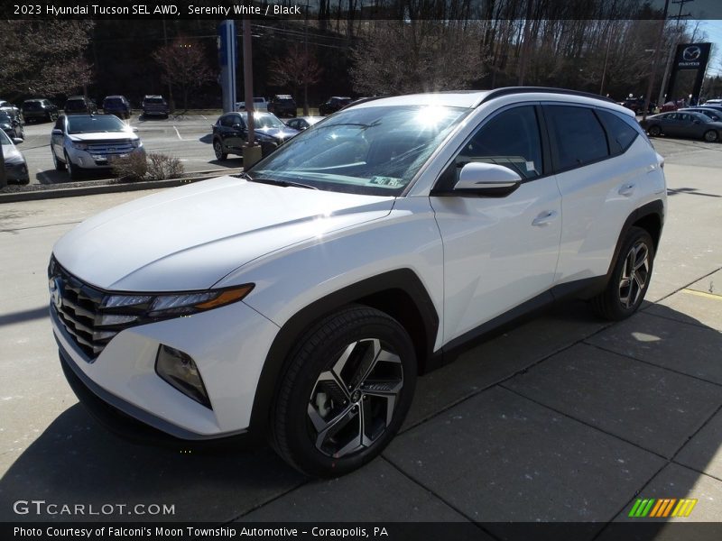 Serenity White / Black 2023 Hyundai Tucson SEL AWD