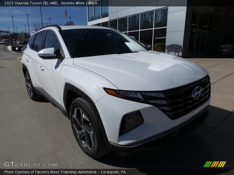 Serenity White / Black 2023 Hyundai Tucson SEL AWD