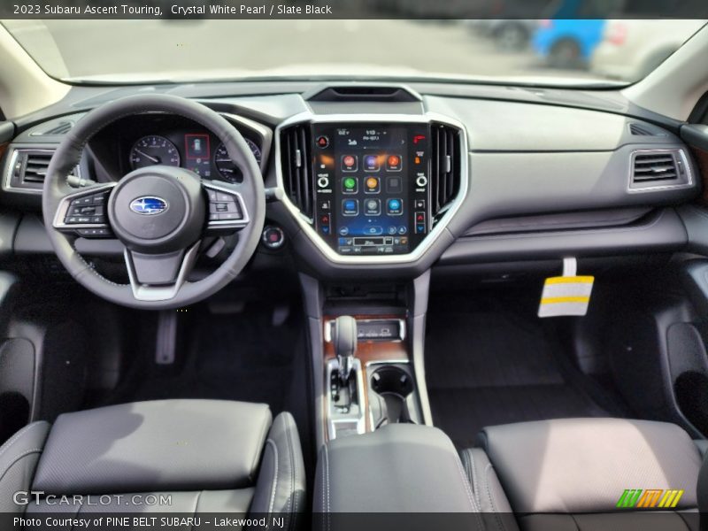 Crystal White Pearl / Slate Black 2023 Subaru Ascent Touring