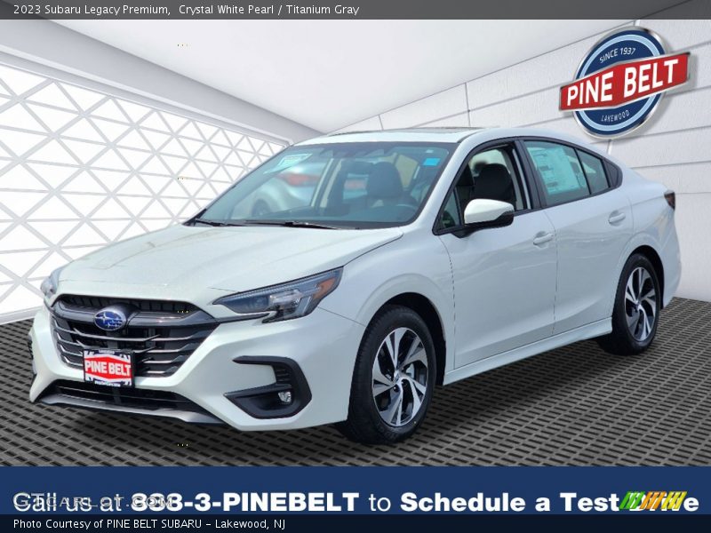 Crystal White Pearl / Titanium Gray 2023 Subaru Legacy Premium