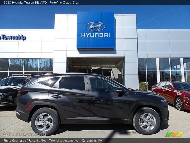 Portofino Gray / Gray 2023 Hyundai Tucson SEL AWD