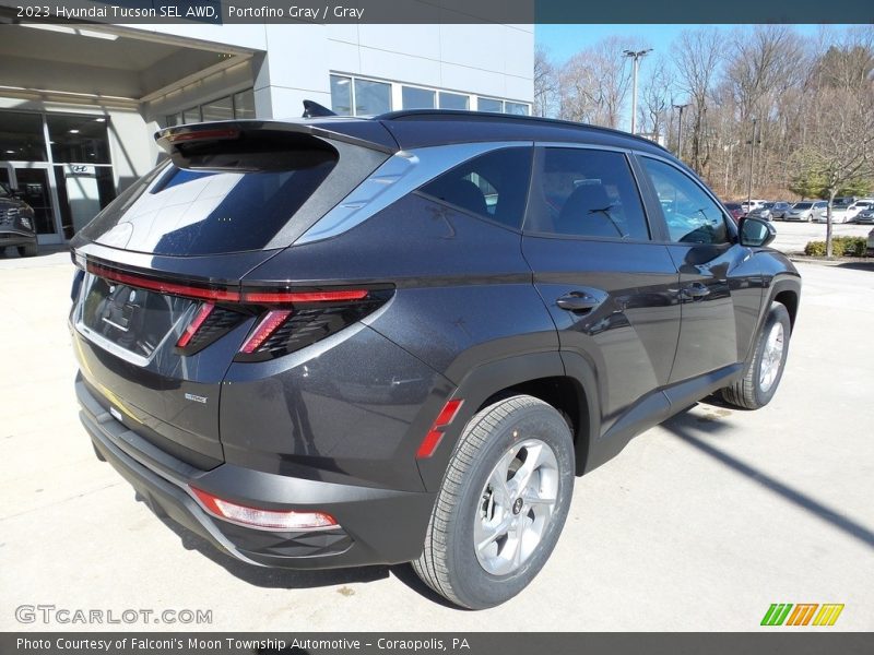 Portofino Gray / Gray 2023 Hyundai Tucson SEL AWD