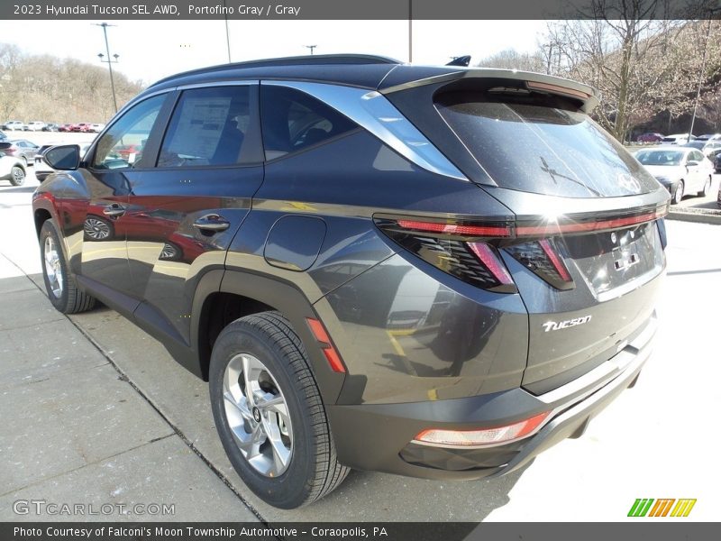 Portofino Gray / Gray 2023 Hyundai Tucson SEL AWD