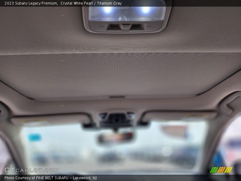 Crystal White Pearl / Titanium Gray 2023 Subaru Legacy Premium