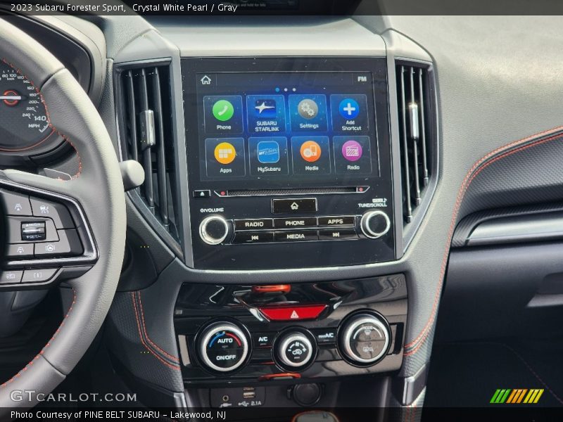 Crystal White Pearl / Gray 2023 Subaru Forester Sport