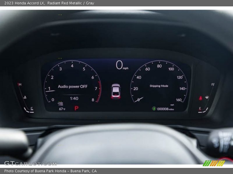 Radiant Red Metallic / Gray 2023 Honda Accord LX