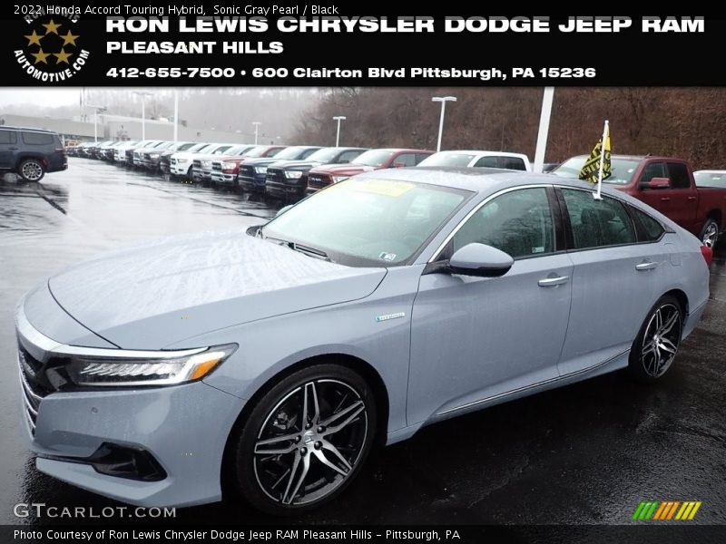 Sonic Gray Pearl / Black 2022 Honda Accord Touring Hybrid