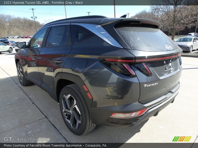 Portofino Gray / Black 2023 Hyundai Tucson SEL AWD