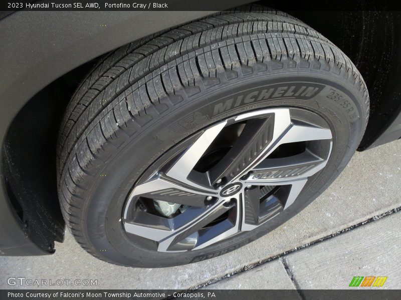 Portofino Gray / Black 2023 Hyundai Tucson SEL AWD