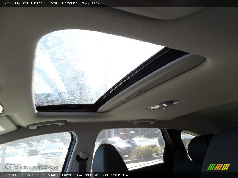 Portofino Gray / Black 2023 Hyundai Tucson SEL AWD