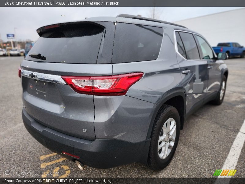 Satin Steel Metallic / Jet Black 2020 Chevrolet Traverse LT AWD