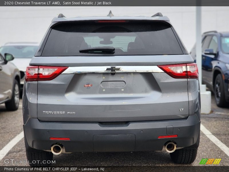 Satin Steel Metallic / Jet Black 2020 Chevrolet Traverse LT AWD