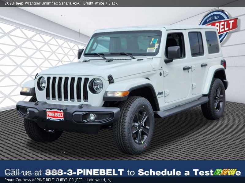 Bright White / Black 2023 Jeep Wrangler Unlimited Sahara 4x4