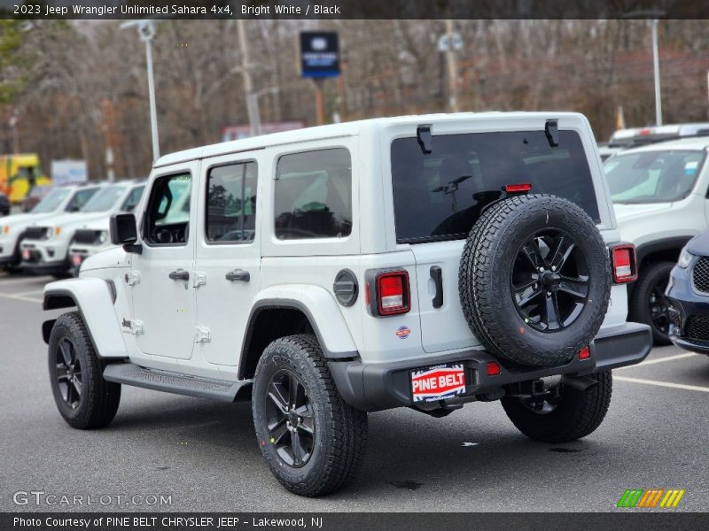 Bright White / Black 2023 Jeep Wrangler Unlimited Sahara 4x4