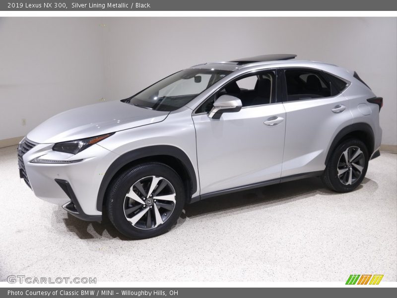 Silver Lining Metallic / Black 2019 Lexus NX 300