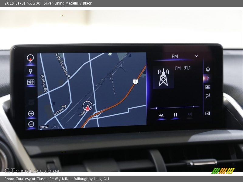 Silver Lining Metallic / Black 2019 Lexus NX 300