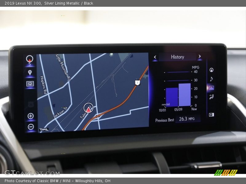 Silver Lining Metallic / Black 2019 Lexus NX 300