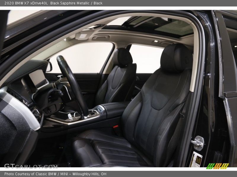 Black Sapphire Metallic / Black 2020 BMW X7 xDrive40i